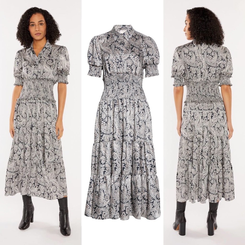 Cinq A Sept Delancey Paisley Midi Dress Final Price No Offrs Considered